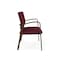 Lesro Newport 2 Seat Tandem Seating Metal Frame No Center Arms, Bronze, OH Wine Upholstery NP1501 - alternate 2